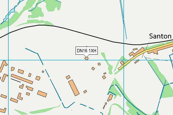 DN16 1XH map - OS VectorMap District (Ordnance Survey) DN16 1XH map - OS VectorMap District (Ordnance Survey)
