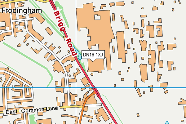 DN16 1XJ map - OS VectorMap District (Ordnance Survey) DN16 1XJ map - OS VectorMap District (Ordnance Survey)