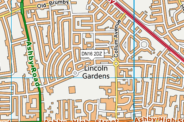 DN16 2DZ map - OS VectorMap District (Ordnance Survey) DN16 2DZ map - OS VectorMap District (Ordnance Survey)