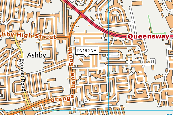 DN16 2NE map - OS VectorMap District (Ordnance Survey) DN16 2NE map - OS VectorMap District (Ordnance Survey)