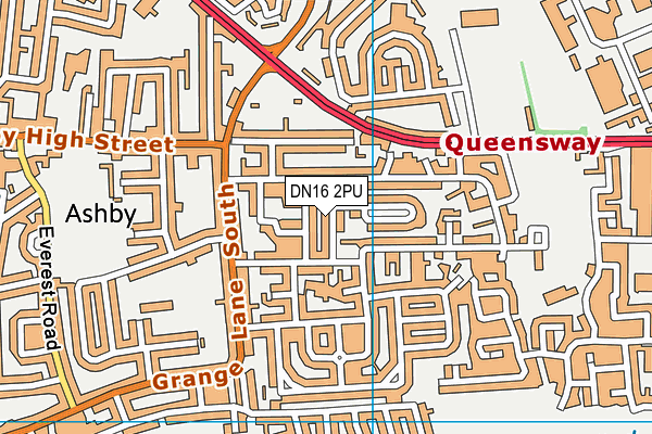 DN16 2PU map - OS VectorMap District (Ordnance Survey) DN16 2PU map - OS VectorMap District (Ordnance Survey)