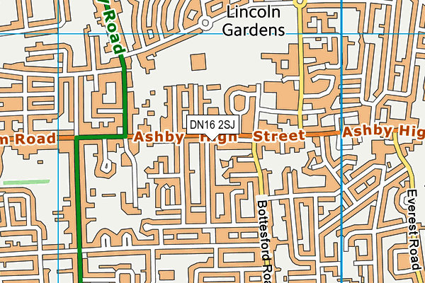 DN16 2SJ map - OS VectorMap District (Ordnance Survey) DN16 2SJ map - OS VectorMap District (Ordnance Survey)