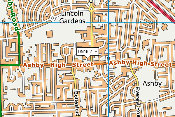 DN16 2TE map - OS VectorMap District (Ordnance Survey) DN16 2TE map - OS VectorMap District (Ordnance Survey)