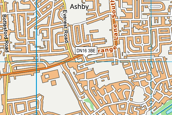 DN16 3BE map - OS VectorMap District (Ordnance Survey) DN16 3BE map - OS VectorMap District (Ordnance Survey)