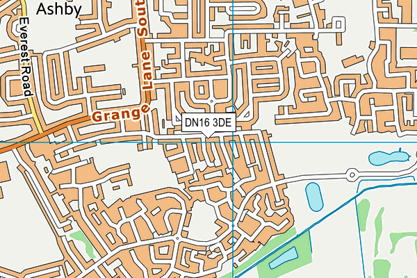 DN16 3DE map - OS VectorMap District (Ordnance Survey) DN16 3DE map - OS VectorMap District (Ordnance Survey)