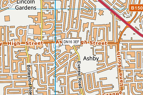 DN16 3EF map - OS VectorMap District (Ordnance Survey) DN16 3EF map - OS VectorMap District (Ordnance Survey)