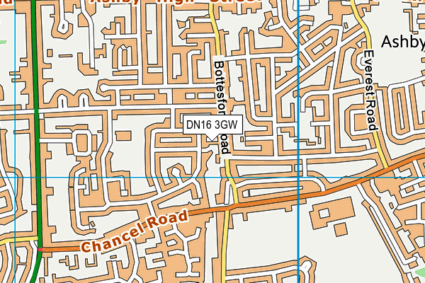 DN16 3GW map - OS VectorMap District (Ordnance Survey) DN16 3GW map - OS VectorMap District (Ordnance Survey)