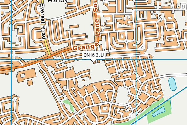 DN16 3JU map - OS VectorMap District (Ordnance Survey) DN16 3JU map - OS VectorMap District (Ordnance Survey)