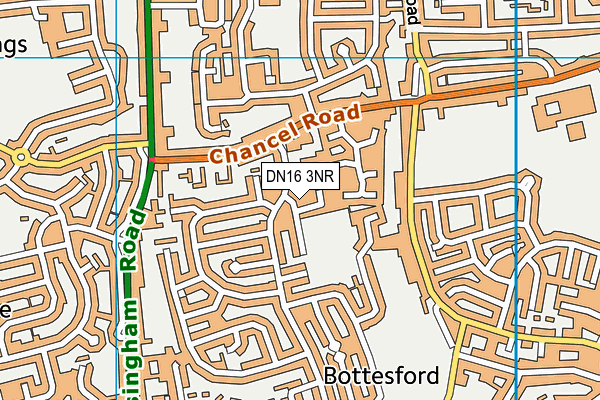 DN16 3NR map - OS VectorMap District (Ordnance Survey) DN16 3NR map - OS VectorMap District (Ordnance Survey)