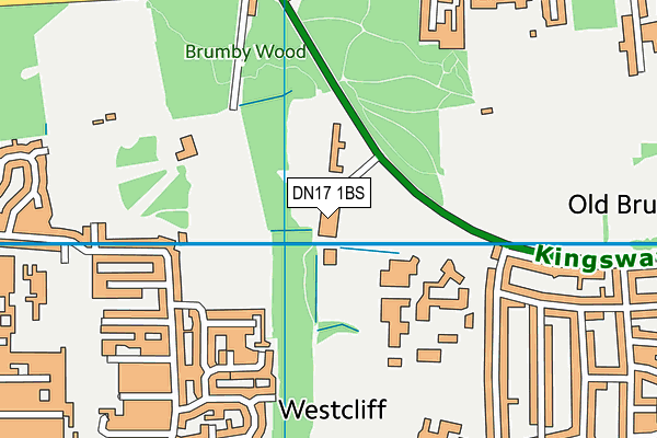 DN17 1BS map - OS VectorMap District (Ordnance Survey) DN17 1BS map - OS VectorMap District (Ordnance Survey)
