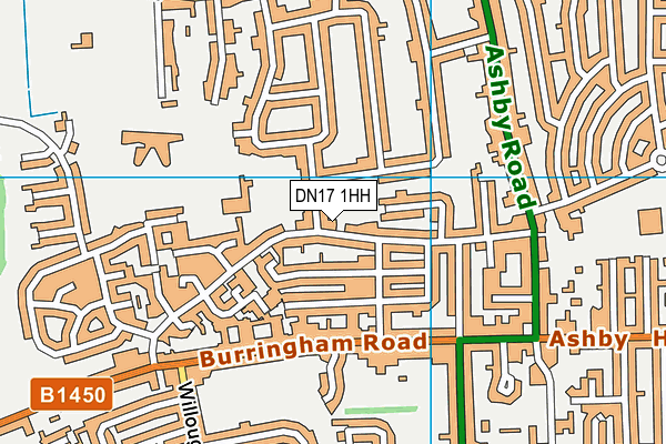 DN17 1HH map - OS VectorMap District (Ordnance Survey) DN17 1HH map - OS VectorMap District (Ordnance Survey)