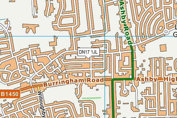 DN17 1JL map - OS VectorMap District (Ordnance Survey) DN17 1JL map - OS VectorMap District (Ordnance Survey)