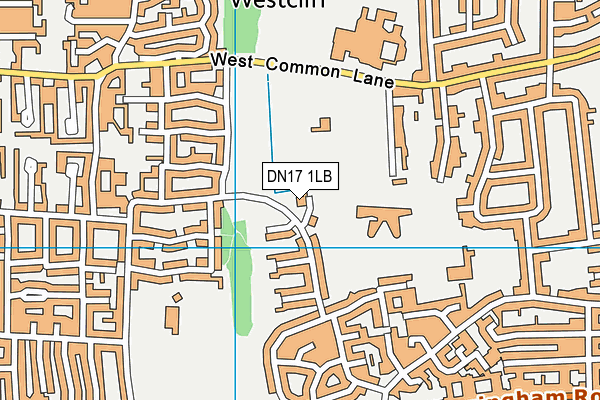 DN17 1LB map - OS VectorMap District (Ordnance Survey) DN17 1LB map - OS VectorMap District (Ordnance Survey)