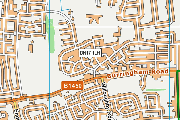 DN17 1LH map - OS VectorMap District (Ordnance Survey) DN17 1LH map - OS VectorMap District (Ordnance Survey)