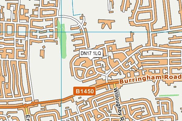 DN17 1LQ map - OS VectorMap District (Ordnance Survey) DN17 1LQ map - OS VectorMap District (Ordnance Survey)