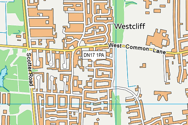 DN17 1PA map - OS VectorMap District (Ordnance Survey) DN17 1PA map - OS VectorMap District (Ordnance Survey)