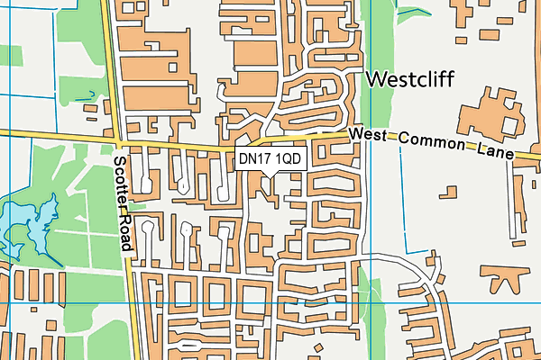 DN17 1QD map - OS VectorMap District (Ordnance Survey) DN17 1QD map - OS VectorMap District (Ordnance Survey)