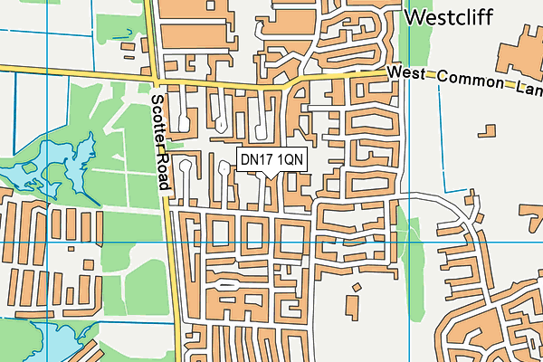 DN17 1QN map - OS VectorMap District (Ordnance Survey) DN17 1QN map - OS VectorMap District (Ordnance Survey)