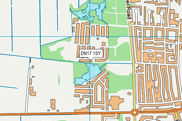 DN17 1SY map - OS VectorMap District (Ordnance Survey) DN17 1SY map - OS VectorMap District (Ordnance Survey)