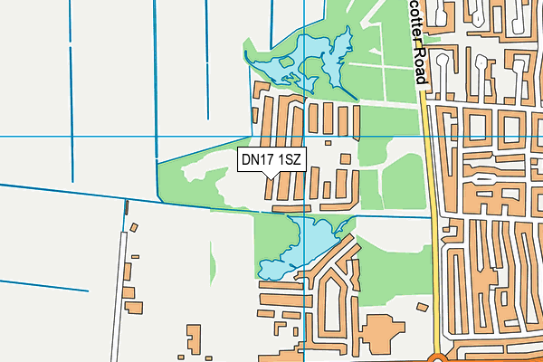 DN17 1SZ map - OS VectorMap District (Ordnance Survey) DN17 1SZ map - OS VectorMap District (Ordnance Survey)