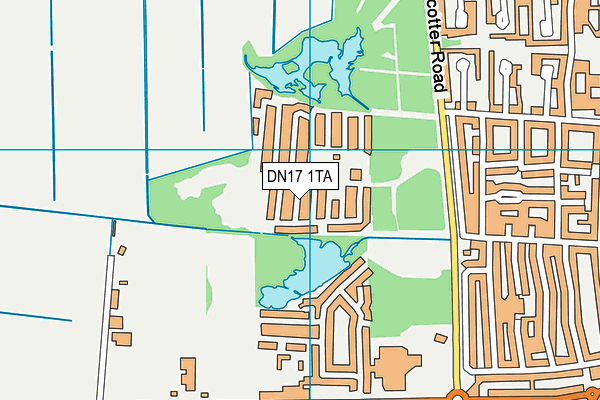 DN17 1TA map - OS VectorMap District (Ordnance Survey) DN17 1TA map - OS VectorMap District (Ordnance Survey)