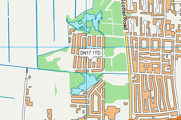 DN17 1TD map - OS VectorMap District (Ordnance Survey) DN17 1TD map - OS VectorMap District (Ordnance Survey)
