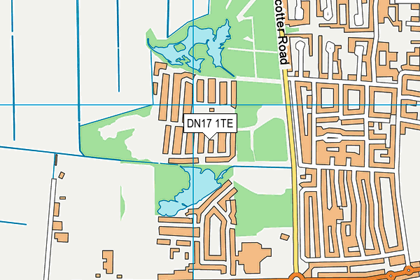DN17 1TE map - OS VectorMap District (Ordnance Survey) DN17 1TE map - OS VectorMap District (Ordnance Survey)
