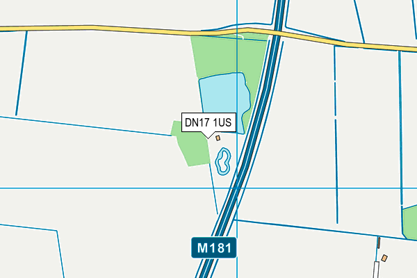 DN17 1US map - OS VectorMap District (Ordnance Survey) DN17 1US map - OS VectorMap District (Ordnance Survey)