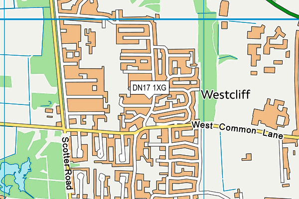 DN17 1XG map - OS VectorMap District (Ordnance Survey) DN17 1XG map - OS VectorMap District (Ordnance Survey)