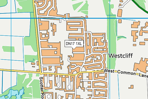 DN17 1XL map - OS VectorMap District (Ordnance Survey) DN17 1XL map - OS VectorMap District (Ordnance Survey)