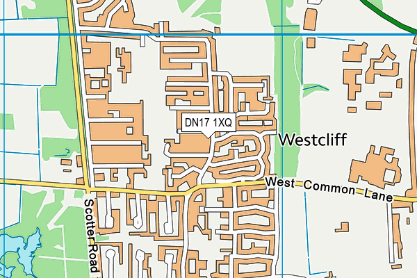 DN17 1XQ map - OS VectorMap District (Ordnance Survey) DN17 1XQ map - OS VectorMap District (Ordnance Survey)