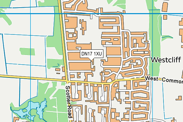 DN17 1XU map - OS VectorMap District (Ordnance Survey) DN17 1XU map - OS VectorMap District (Ordnance Survey)