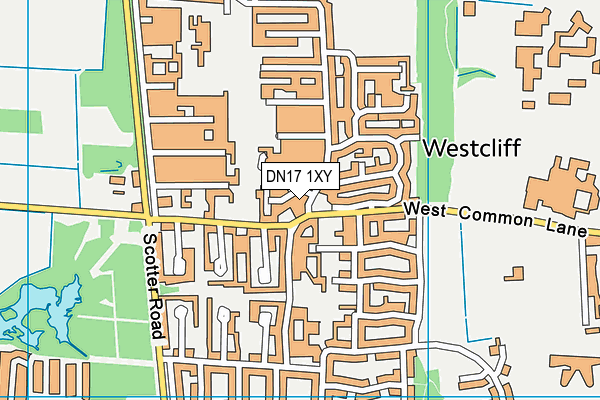 DN17 1XY map - OS VectorMap District (Ordnance Survey) DN17 1XY map - OS VectorMap District (Ordnance Survey)