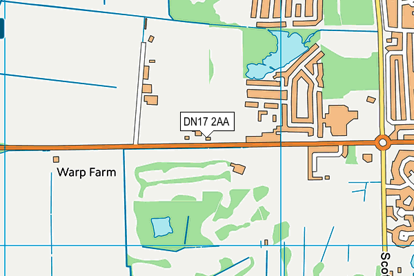 DN17 2AA map - OS VectorMap District (Ordnance Survey) DN17 2AA map - OS VectorMap District (Ordnance Survey)