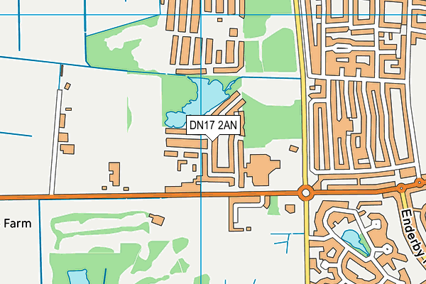 DN17 2AN map - OS VectorMap District (Ordnance Survey) DN17 2AN map - OS VectorMap District (Ordnance Survey)