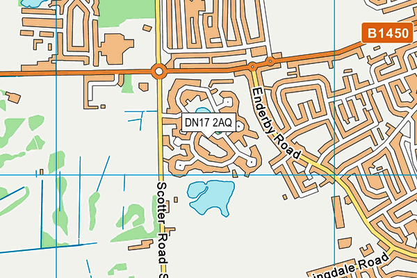 DN17 2AQ map - OS VectorMap District (Ordnance Survey) DN17 2AQ map - OS VectorMap District (Ordnance Survey)