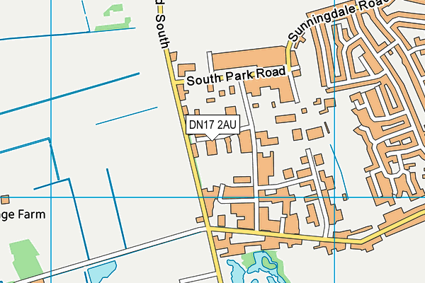 DN17 2AU map - OS VectorMap District (Ordnance Survey) DN17 2AU map - OS VectorMap District (Ordnance Survey)