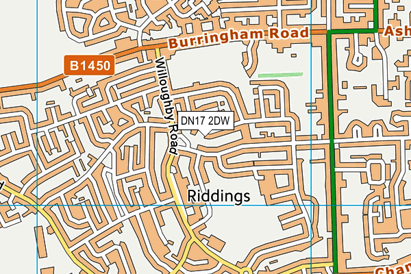 DN17 2DW map - OS VectorMap District (Ordnance Survey) DN17 2DW map - OS VectorMap District (Ordnance Survey)