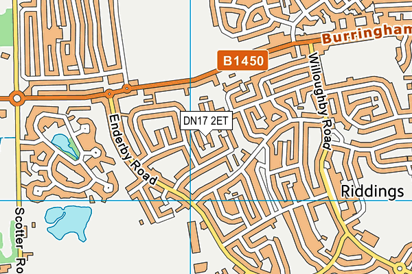 DN17 2ET map - OS VectorMap District (Ordnance Survey) DN17 2ET map - OS VectorMap District (Ordnance Survey)