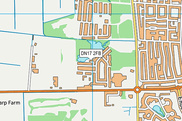 DN17 2FB map - OS VectorMap District (Ordnance Survey) DN17 2FB map - OS VectorMap District (Ordnance Survey)