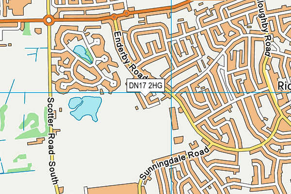DN17 2HG map - OS VectorMap District (Ordnance Survey) DN17 2HG map - OS VectorMap District (Ordnance Survey)