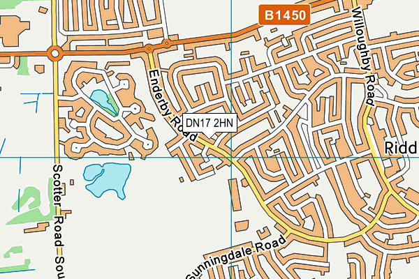 DN17 2HN map - OS VectorMap District (Ordnance Survey) DN17 2HN map - OS VectorMap District (Ordnance Survey)