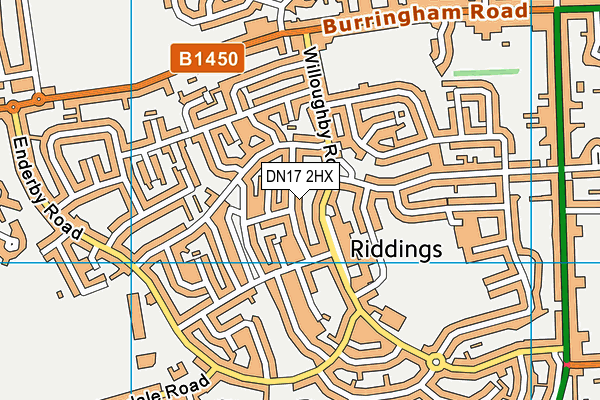 DN17 2HX map - OS VectorMap District (Ordnance Survey) DN17 2HX map - OS VectorMap District (Ordnance Survey)