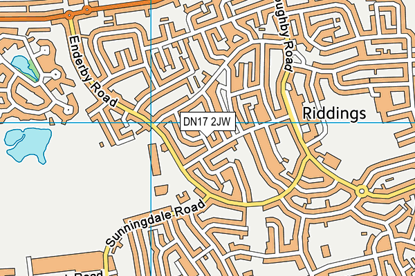 DN17 2JW map - OS VectorMap District (Ordnance Survey) DN17 2JW map - OS VectorMap District (Ordnance Survey)