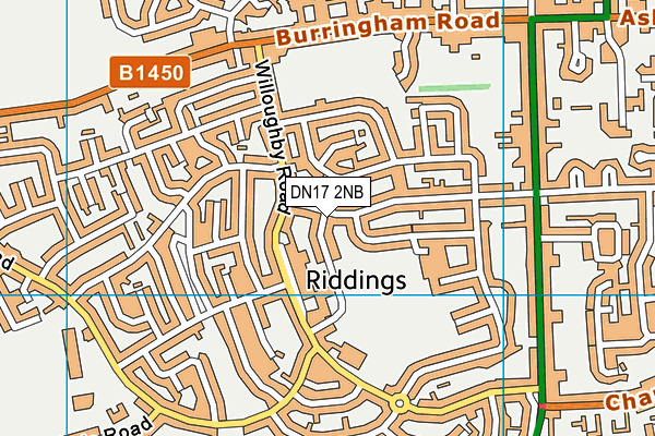 DN17 2NB map - OS VectorMap District (Ordnance Survey) DN17 2NB map - OS VectorMap District (Ordnance Survey)
