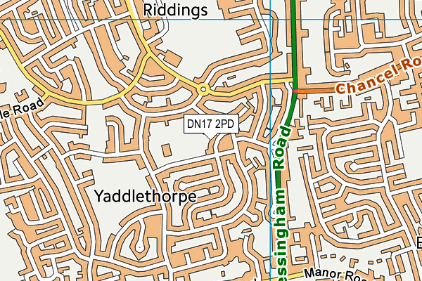 DN17 2PD map - OS VectorMap District (Ordnance Survey) DN17 2PD map - OS VectorMap District (Ordnance Survey)