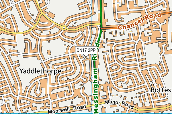 DN17 2PP map - OS VectorMap District (Ordnance Survey) DN17 2PP map - OS VectorMap District (Ordnance Survey)