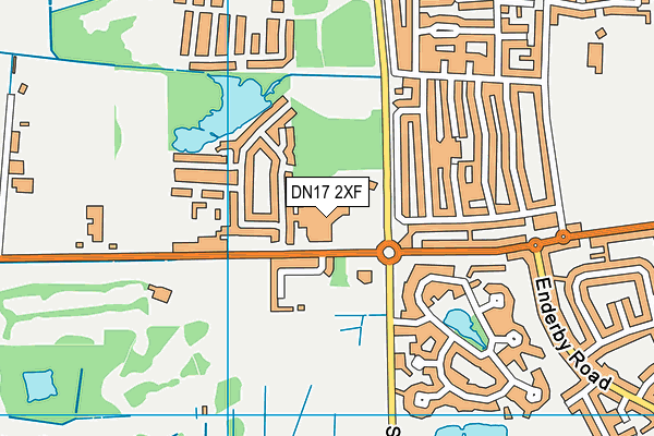 DN17 2XF map - OS VectorMap District (Ordnance Survey) DN17 2XF map - OS VectorMap District (Ordnance Survey)