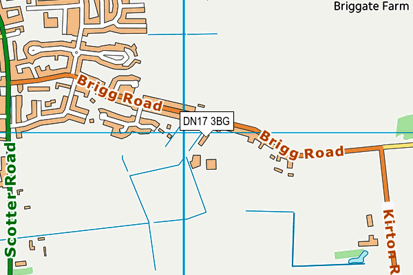 DN17 3BG map - OS VectorMap District (Ordnance Survey) DN17 3BG map - OS VectorMap District (Ordnance Survey)