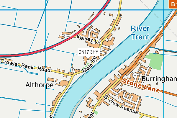 DN17 3HY map - OS VectorMap District (Ordnance Survey) DN17 3HY map - OS VectorMap District (Ordnance Survey)